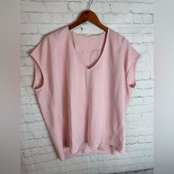 Lululemon Capped Short Sleeve Tee Pink Mist Size 10 - Picture 2 of 10